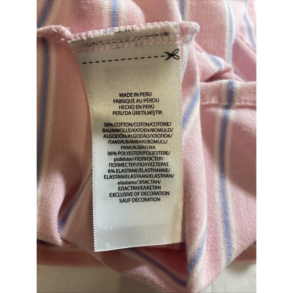 Polo Golf Ralph Lauren Pro Fit‎ Men's Medium Pink Striped Polo Shirt Ko Olina HI